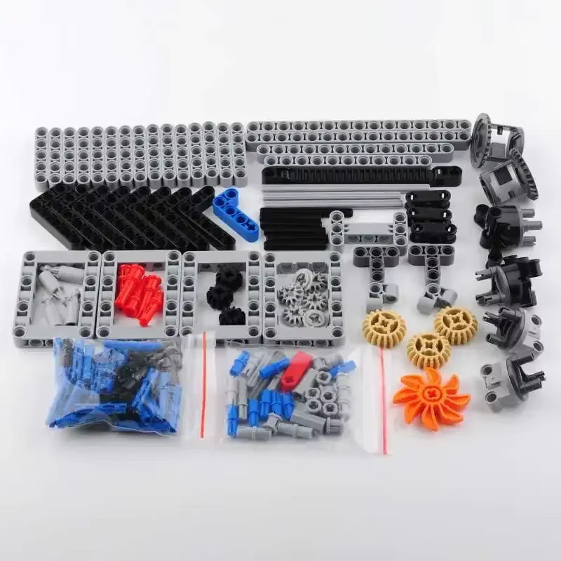RCmall 4WD RC Autos Chassis, Elektro Set, Allradantrieb, IR Fernbedienung, Empfänger, MOC Teile Kit - Bild 2