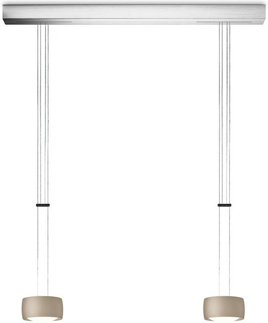 Oligo Grace LED-Pendelleuchte 2-flammig in Cashmere matt mit Tunable White (2200K - 5000K) und Casambi Steuerung - Bild 1