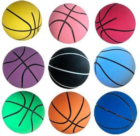 Yousheng Mini Basketball Spielzeug, Gummi, Schwarz - Bild 1