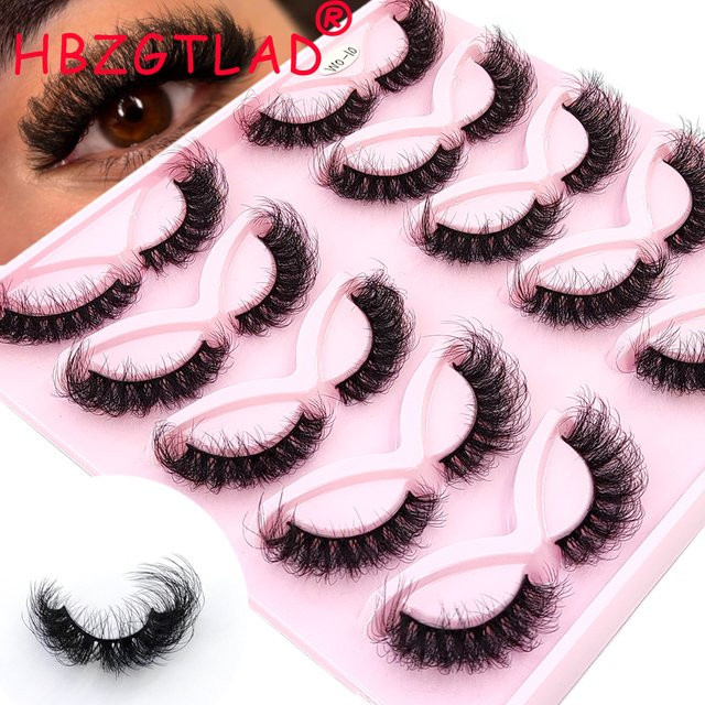 AMSDCN Falsche Wimpern, Black, Unisex, 10 Paar - Bild 1