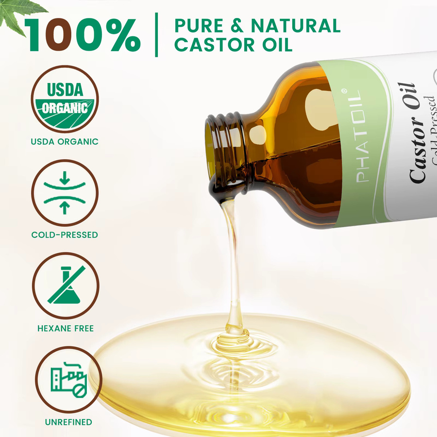 PHATOIL Bio-Rizinusöl, kaltgepresst, 118ml/236ml - Bild 3