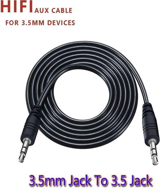 Vention Audiokabel 3,5 mm Klinke auf Stecker, Schwarz, 1 m - Bild 1