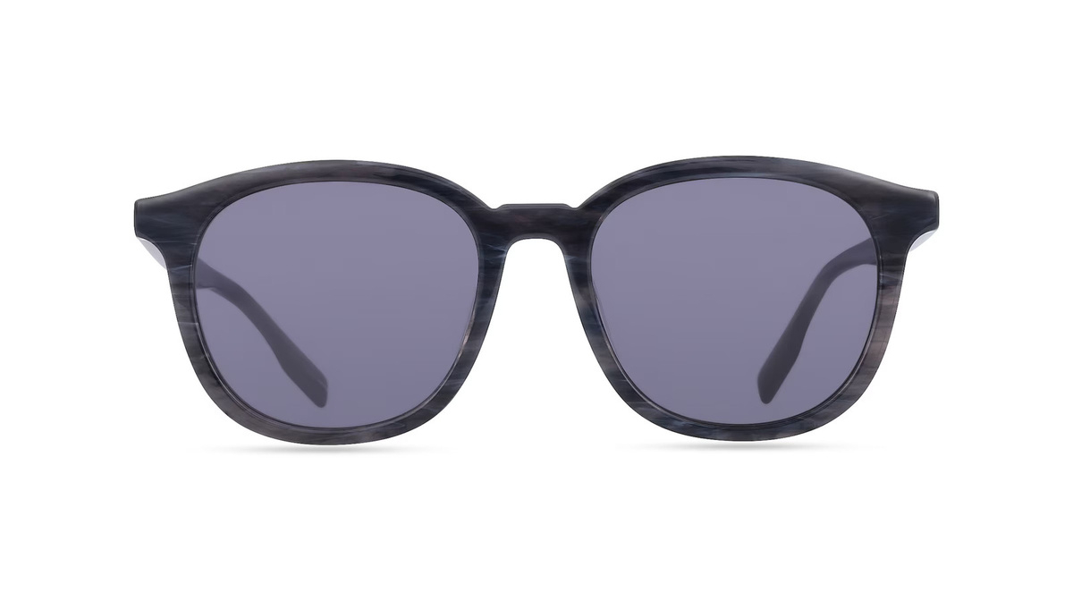 Alexander McQueen MQ0303SK Sonnenbrille, Vollrand, Oval, Kunststoff, Unisex, grau - Bild 1