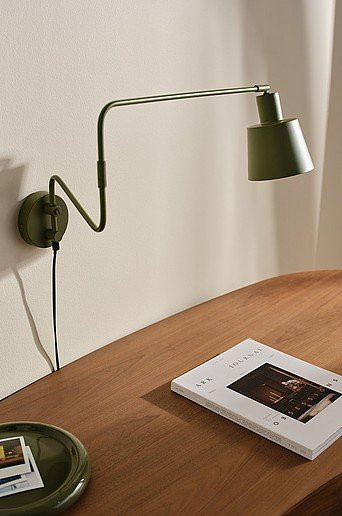 Jotex Wandlampe STIG in Grün aus Metall mit verstellbarem Kegel und E27 Fassung - Bild 1