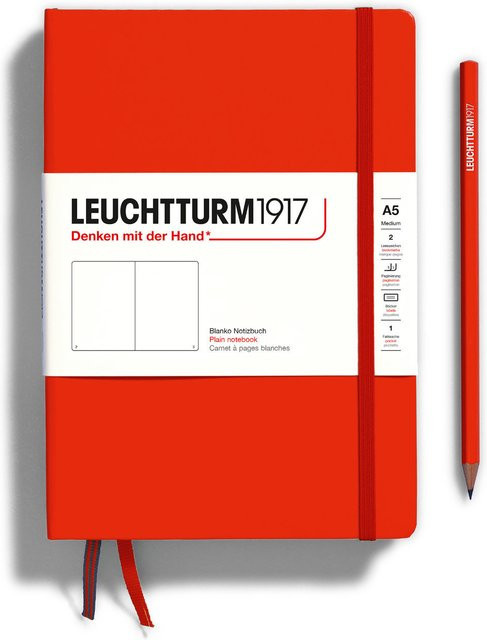 LEUCHTTURM1917 Notizbuch Medium blanko Hardcover A5 in Fox Red - Bild 1