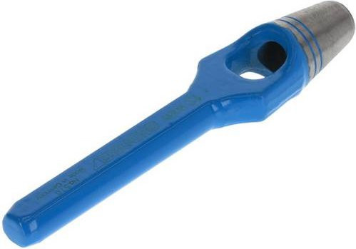 Gedore Henkellocheisen aus Stahl für weiche Materialien mit 12 mm Durchmesser und 130 mm Länge in Blau - Bild 1