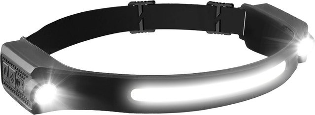 TOMTOP JMS LED Stirnlampe mit Bewegungssensor, USB wiederaufladbar, wasserdicht, Schwarz - Bild 1