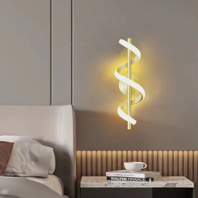 Moderne LED-Wandleuchte von DARHYN in Weiß mit warmweißem Up-and-Down-Licht für Wohnzimmer, Schlafzimmer, Flur und Arbeitszimmer - Bild 1