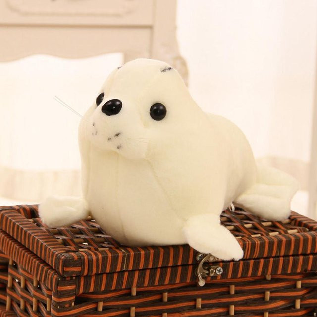 Robbenbaby Plüschtier, weiß, 25cm, ab 3 Jahren - Bild 1