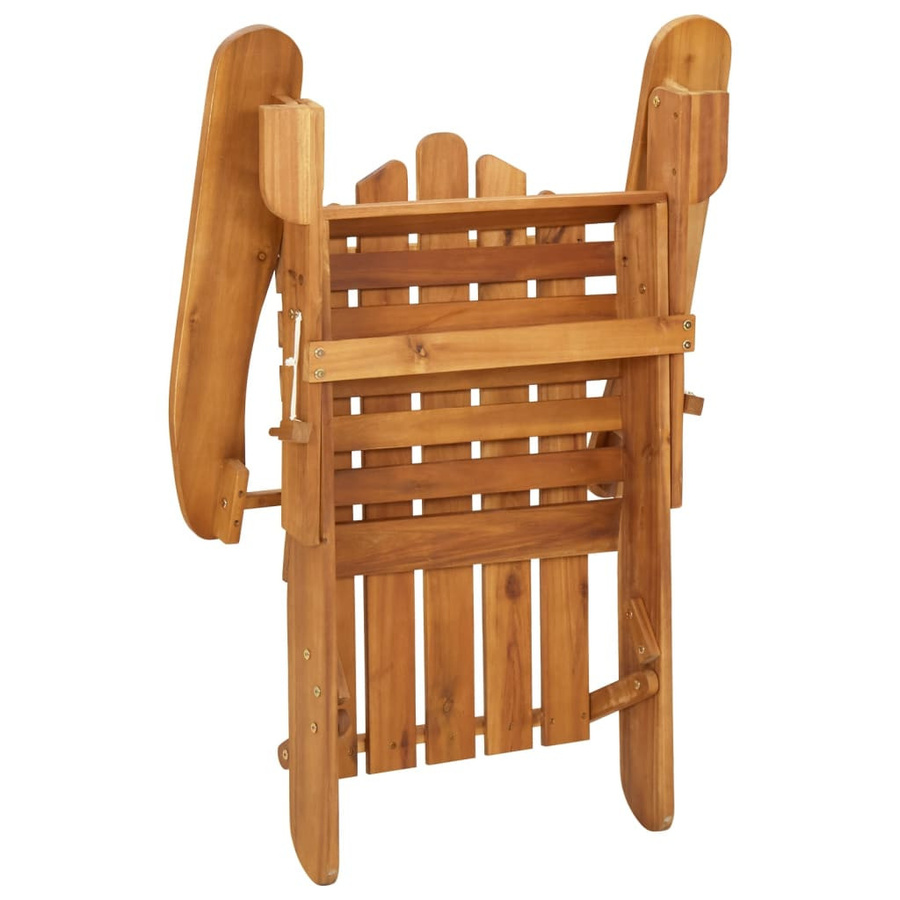 vidaXL 3-teiliges Garten-Lounge-Set Adirondack aus Akazien-Massivholz in Cremeweiß - Bild 3