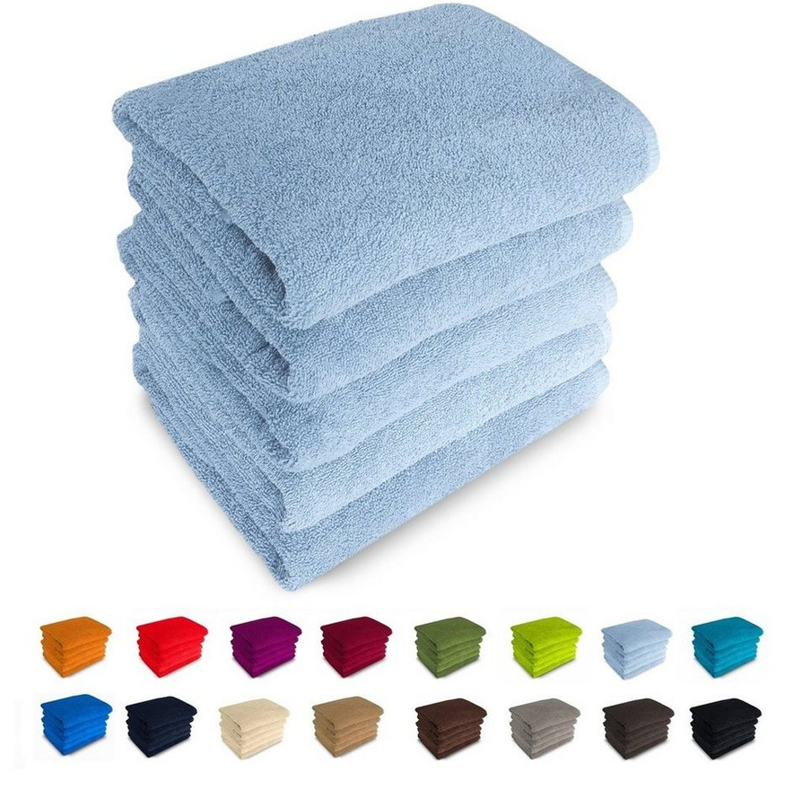 MatratzenL.A.B Handtuch Rimini Blauer Schwan aus 100% Baumwolle Frottee, Breite: 50 cm, Tiefe: 100 cm - Bild 1