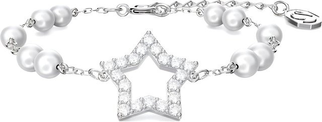 Swarovski Perlenarmband, Kristall, Weiß, Damen - Bild 1