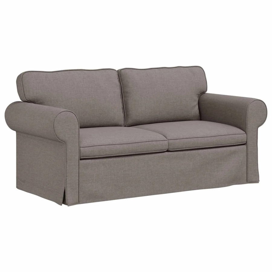 vidaXL Sofa in Taupe mit modernem Design und Stoffbezug, B/T/H: 215 x 82 x 80 cm - Bild 2