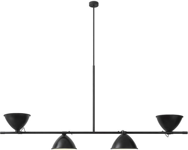 Nemo Lighting LBB01 Accent Pendelleuchte aus Metall in Schwarz, höhenverstellbar mit Up-and-Down-Lichtfunktion - Bild 1