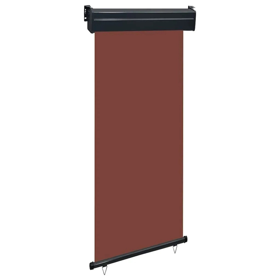 vidaXL Balkon-Seitenmarkise aus Polyester in Braun, B/H: 85 x 250 cm - Bild 2