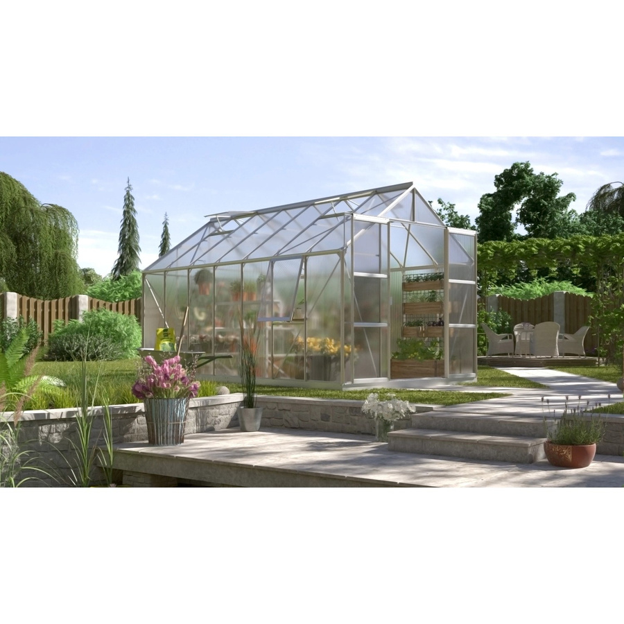 Vitavia Gewächshaus Jupiter 11500 aus eloxiertem Aluminium mit Polycarbonat-Verglasung und Fundament, 11,5 m² - Bild 2