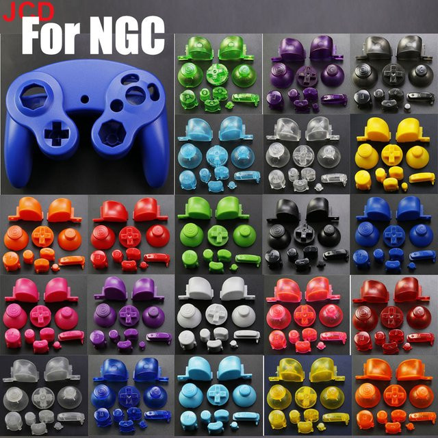 JCD Analog-Stick-Kappen und Tasten-Keypads Set für Gamecube und NGC Controller - Bild 1