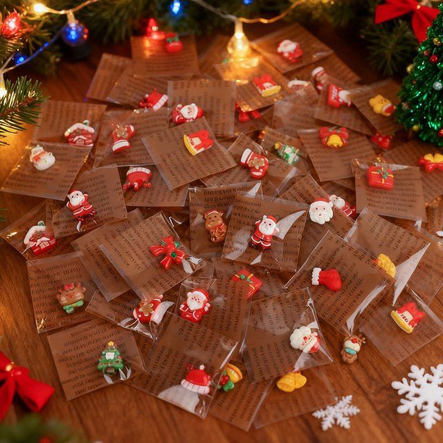 ZQNYCY Weihnachts Kühlschrankmagnete aus Harz im Cartoon-Design, gemischte Motiv-Set für Weihnachten und Neujahr, Multicolor - Bild 1