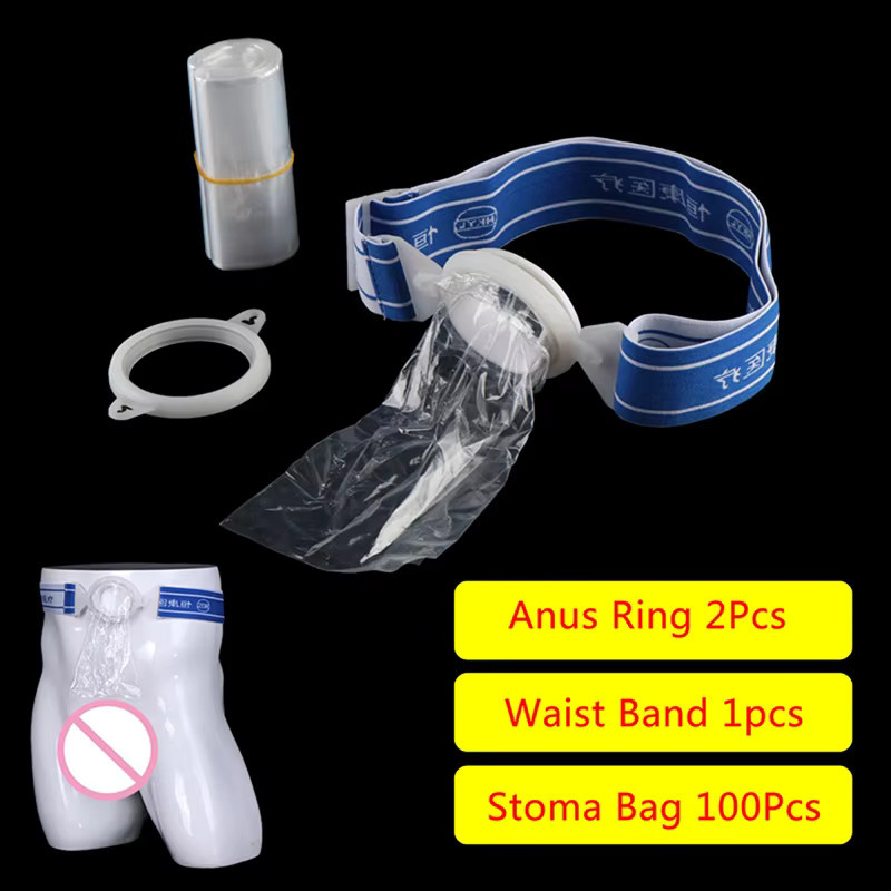 Parque1 Set Kolostomiebeutel, Stomegürtel, Entleerbare Urostomiebeutel, Ileostomiebeutel, Unisex - Bild 2