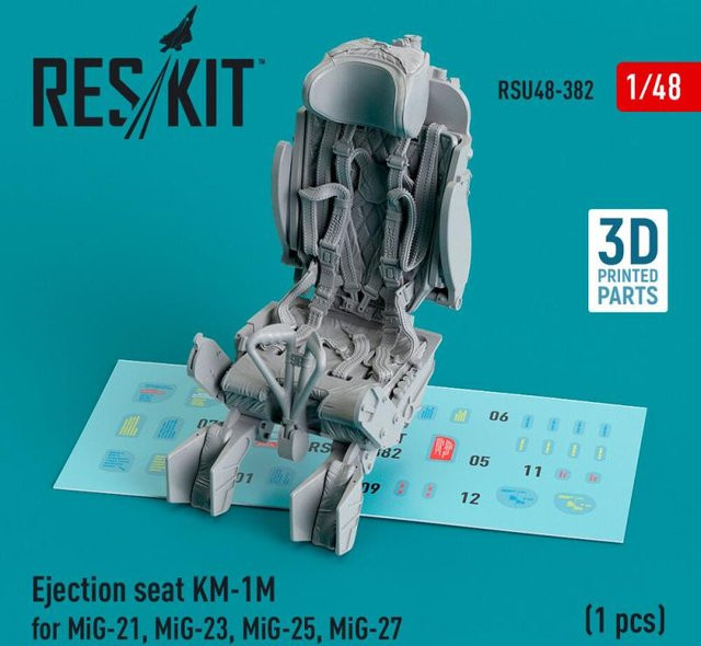 ResKit Models Ejection seat KM-1M for MiG-21, MiG-23, MiG-25, MiG-27, 1-teiliges Set - Bild 1