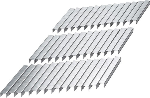 LUX-TOOLS Feindrahtklammern Comfort aus verzinktem Stahl, Farbe: Silber, 5.000 Stück, Breite: 12,8 mm, Höhe: 6,0 mm - Bild 1