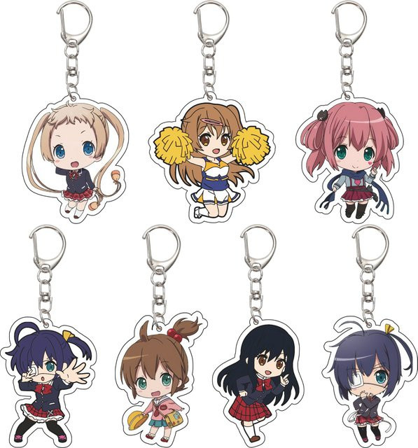 Bandai Acryl-Schlüsselanhänger, Anime Love, Chunibyo & Other Delusions, 55 mm - Bild 1