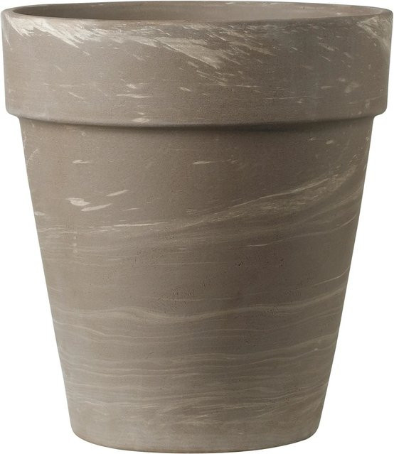Deroma Pflanztopf Alto Duo Keramik in Graphit und Weiß gestreift, Durchmesser: 22 cm, Höhe: 25 cm - Bild 1