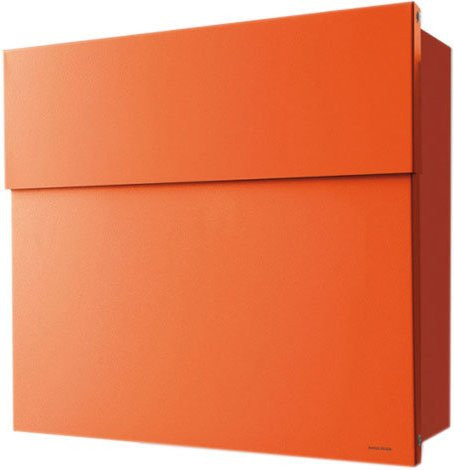 Radius Letterman Briefkasten 4 aus Stahl in Orange - Bild 1