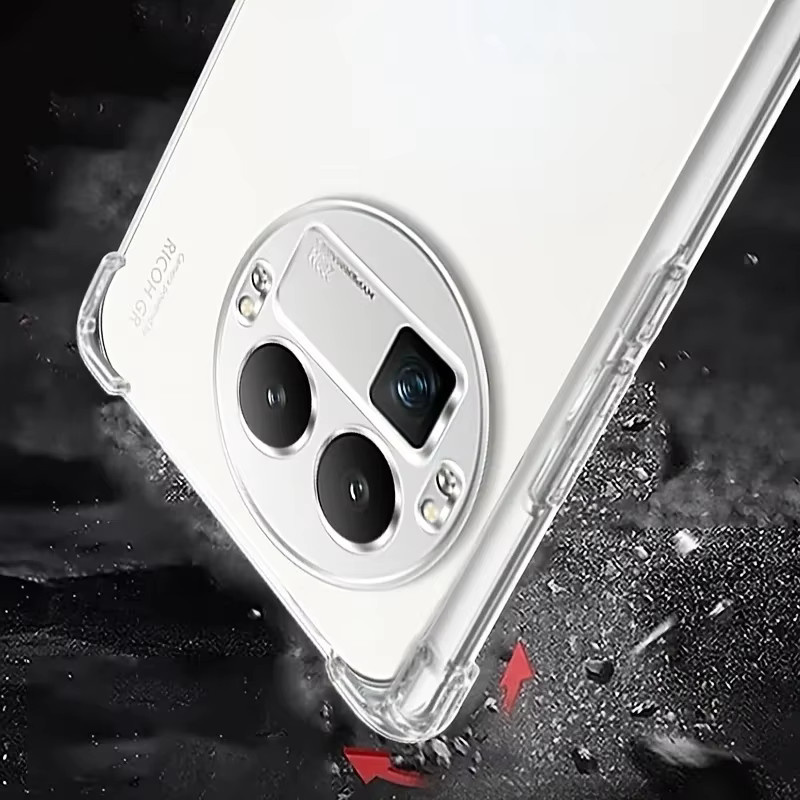 EUCAGR Airbag Schutzhülle aus transparentem TPU Silikon für Oppo Realme GT8 Pro - Bild 4