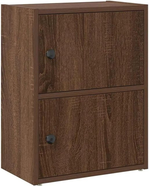 vidaXL Bücherregal Eiche Braun aus Holzwerkstoff B/T/H: 40 x 24 x 52 cm - Bild 1