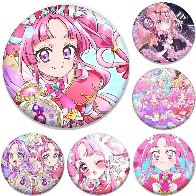 Bilibili Brosche, Anime Star Detective Precure, Rund, Bunt - Bild 1