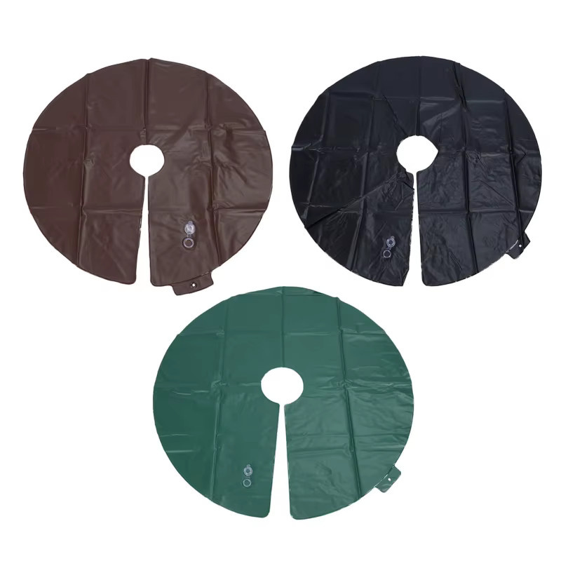 Aramox Baumbewässerungsringbeutel aus PVC mit 10 Gallonen Volumen, Durchmesser: 60 cm, Farben: Braun und Grün - Bild 4