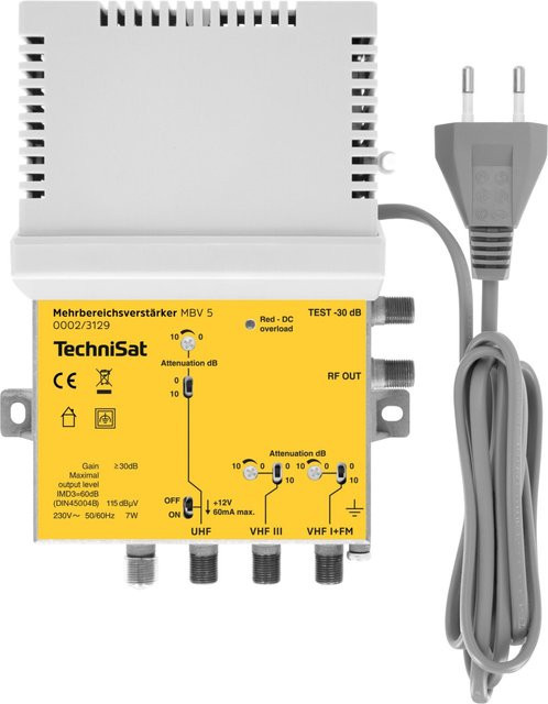 TechniSat MBV 5 Mehrbereichsverstärker in Weiß - Bild 1