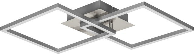 LIVARNO LED-Wand- und Deckenleuchte eckig in Silber und Weiß, dimmbar, inklusive Leuchtmittel - Bild 1