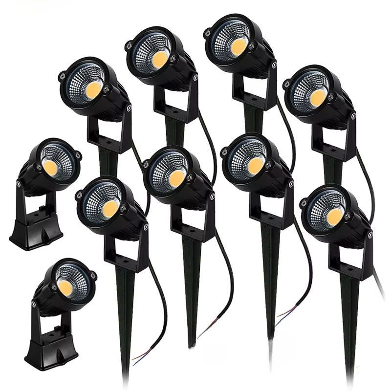 10 Stück Teetealy LED-Rasenlampen IP65 wasserdichte Gartenbeleuchtung in Gelb und Schwarz für Weg und Boden - Bild 7