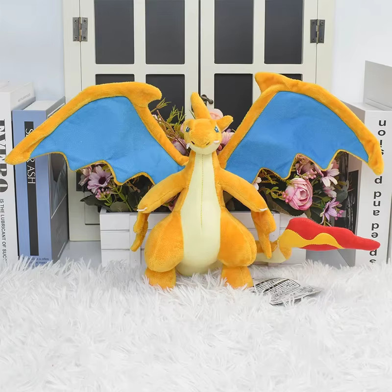 DUODUOBAO Evolution Mega Charizard Y Plüschtier Puppe, Pokémon, Orange - Bild 2