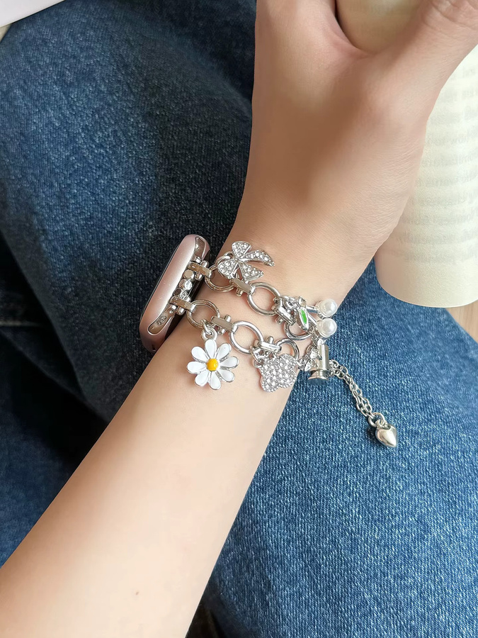 TINUORA Uhrenarmband Edelstahl, Silber, Damen - Bild 2