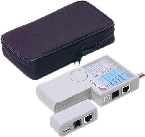 StarTech.com Professional Multi Function Netzwerktester für RJ45, RJ11, USB und BNC in Grau - Bild 1