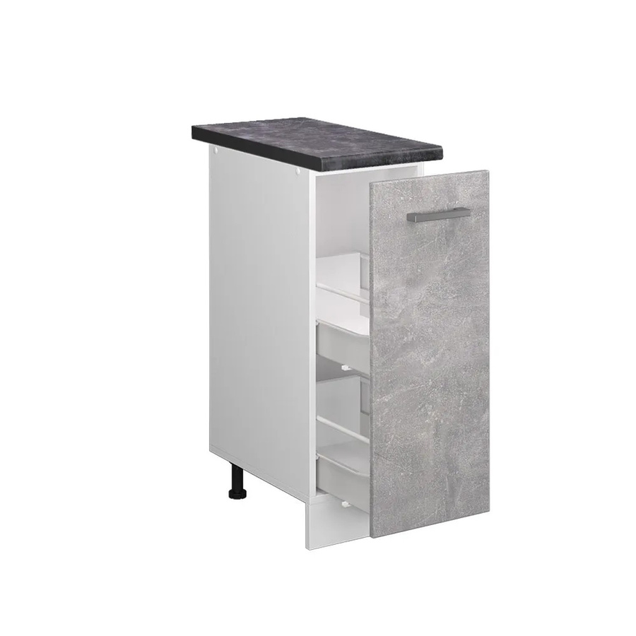 Vicco R-Line Apothekerschrank Medizinschrank für die Küche in Anthrazit und Weiß, B/T/H: 30,0 x 20,63 x 60,0 cm - Bild 2