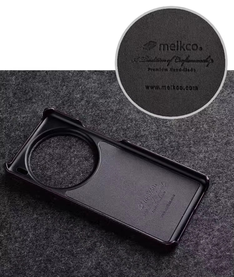 Melkco Premium-Echtlederhülle aus Rindsleder für VIVO X300 Ultra X200 Ultra X200 Pro X100 X100S Pro als Kameraobjektivschutz in Purple - Bild 2