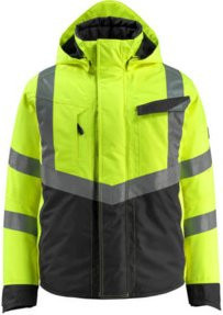 Mascot Hastings Winterjacke in Gelb/Schwarz, Größe 3XL, EN ISO 20471 Class 3 mit Cordura - Bild 1