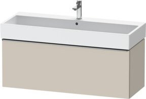 Duravit Waschtischunterschrank D-Neo beige wandhängend B: 118,4 cm, T: 44,2 cm, H: 44,0 cm - Bild 1