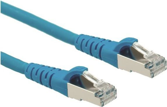 Roline RJ45 Patchkabel CAT 6a S/FTP Ethernet LAN Blau und Rot 15 m - Bild 2