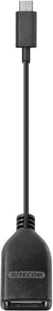 Sitecom USB-Adapter On-The-Go CN-135 Micro-USB auf USB 2.0 A Schwarz - Bild 1