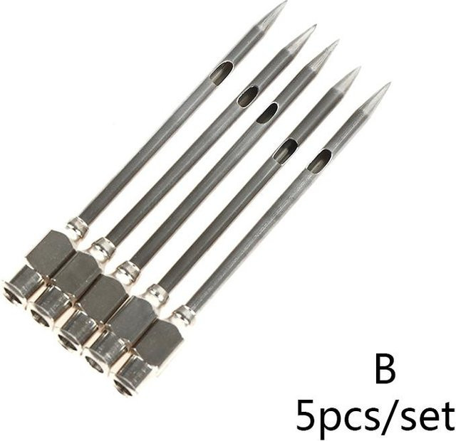 Wattlei Marinade-Injektor für Grillfleisch und Truthahn aus Edelstahl und Kunststoff, Farbe: Silber, Höhe: 21,5 cm, Breite: 7 cm - Bild 1
