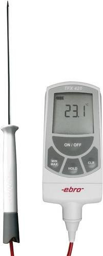 Ebro TFX 420 & TPX 400 HACCP Einstichthermometer mit Pt1000 Fühler in Weiß, Messbereich -50 bis 400°C - Bild 1