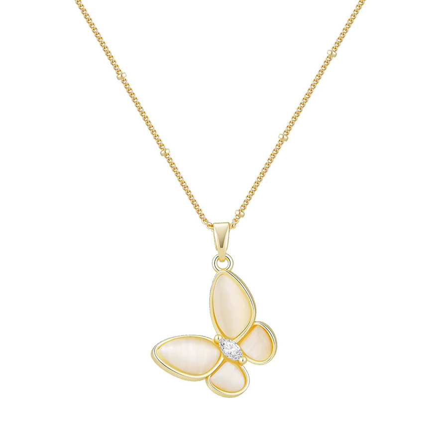 Monkton Halskette, Schmetterling, Kristall, Gold, Damen - Bild 2