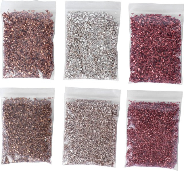 Neoglint Glasglitzer DIY Unregelmäßige Glaschips zur Dekoration in Grau und Multicolour - Bild 1