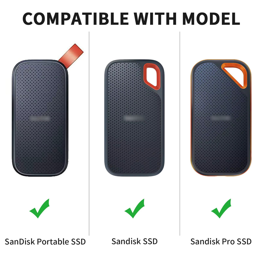 Schutzhülle für SanDisk Extreme Pro und SanDisk Extreme externe SSD in Schwarz und Grau - Bild 2