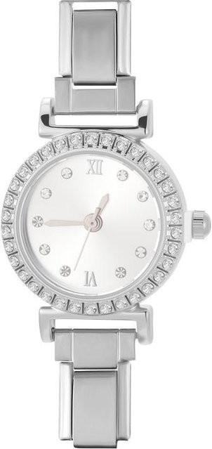 Uhrenarmband Edelstahl, 9 mm, Weiß, Unisex - Bild 1